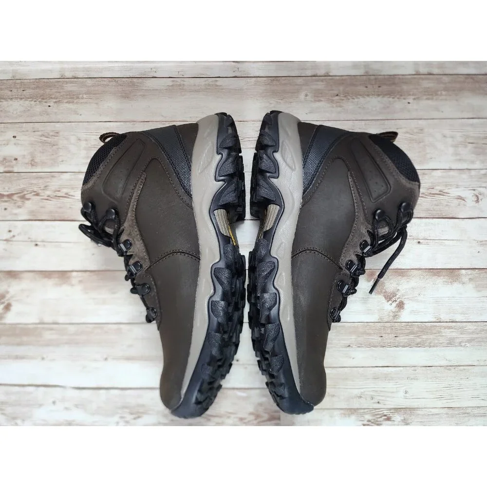 Columbia Newton Ridge 2 Boot Mens 9.5 Mid Brown Leather Hike Waterproof BM3970 - Picture 3 of 9